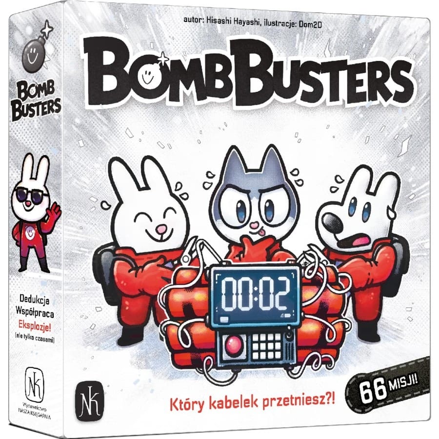 Настольная игра Nasza Ksiegarnia Bomb Busters, кооперативная игра для детей
