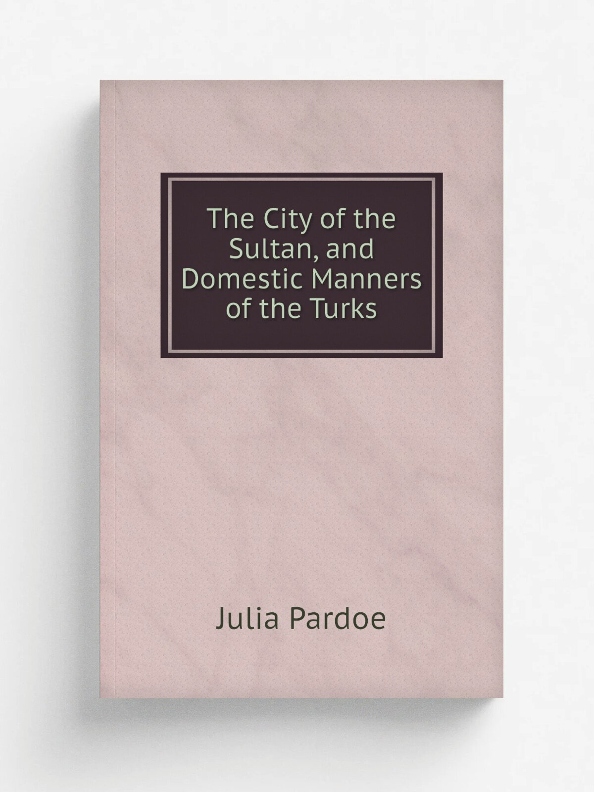 The City of the Sultan, and Domestic Manners of the Turks | Julia Pardoe | Репринт