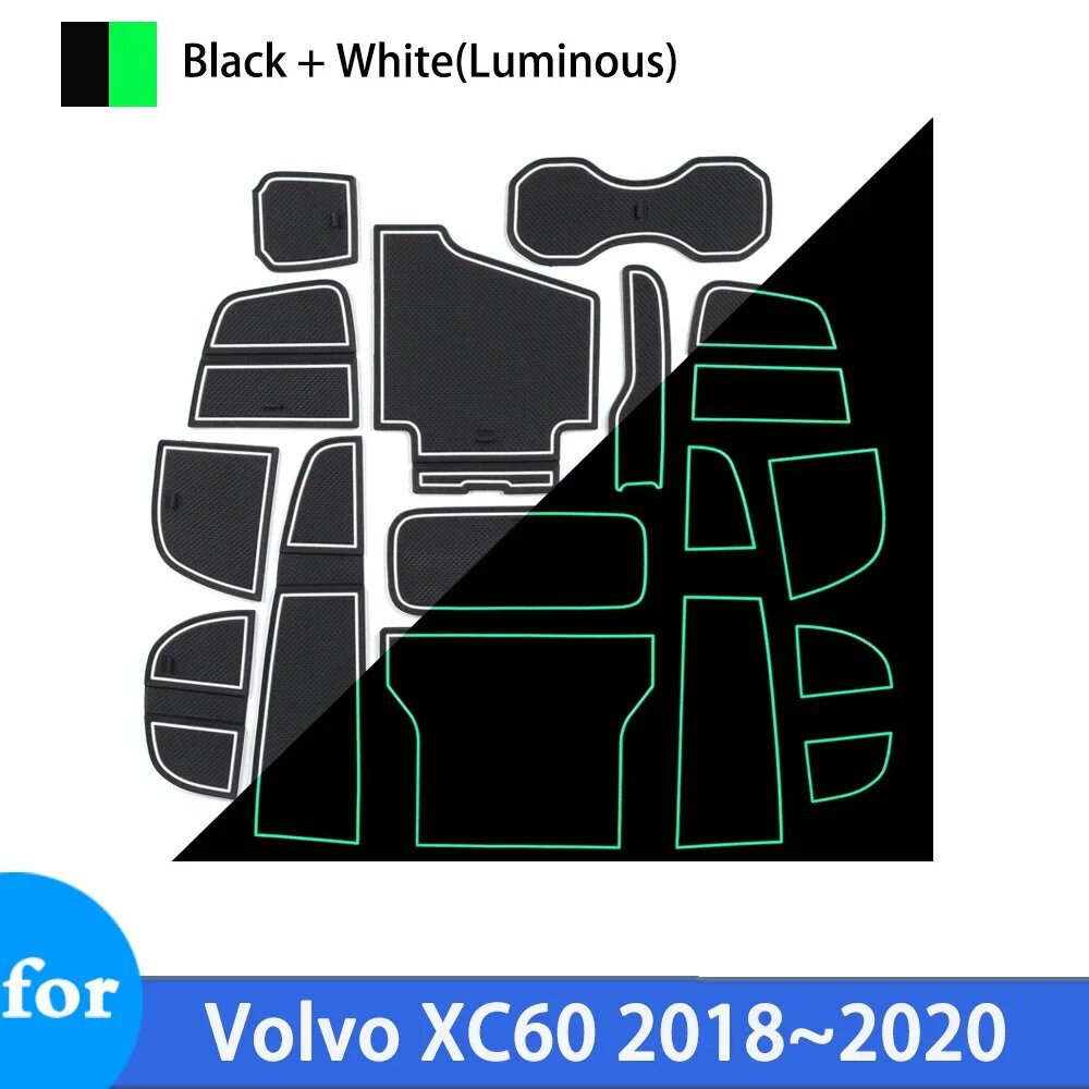 Коврик в дверные пазы Volvo XC60 2018-2020, белый