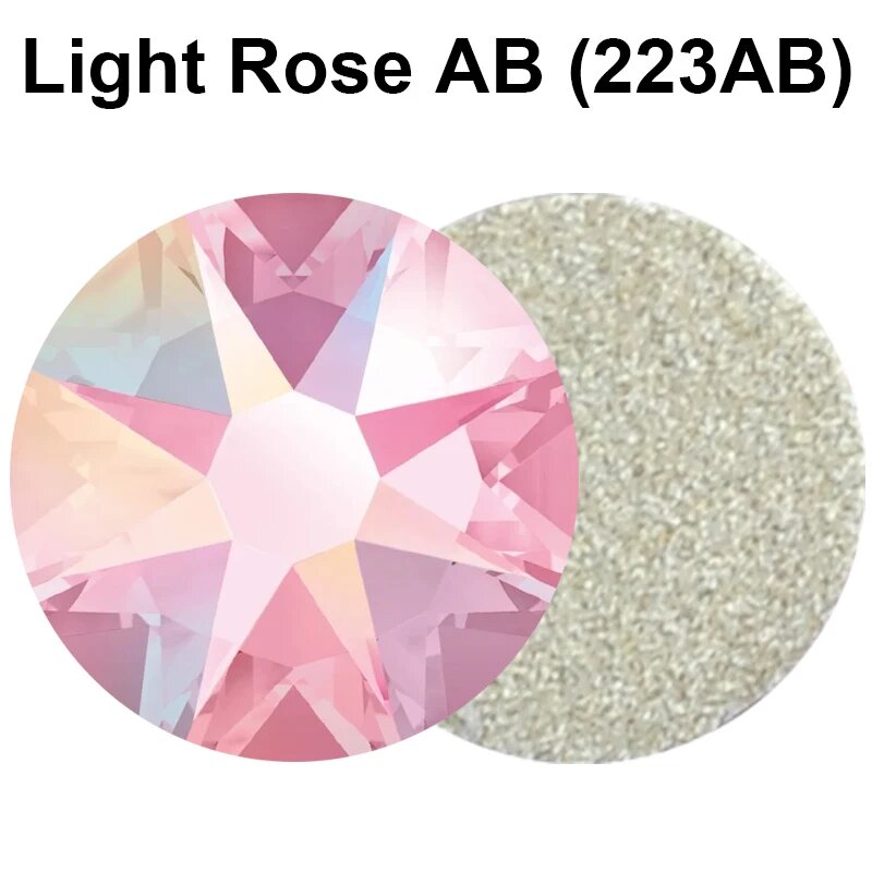 PUBRILEX 2088 стеклянные стразы для рукоделия SS20 (1440Pcs), Lt. Rose AB