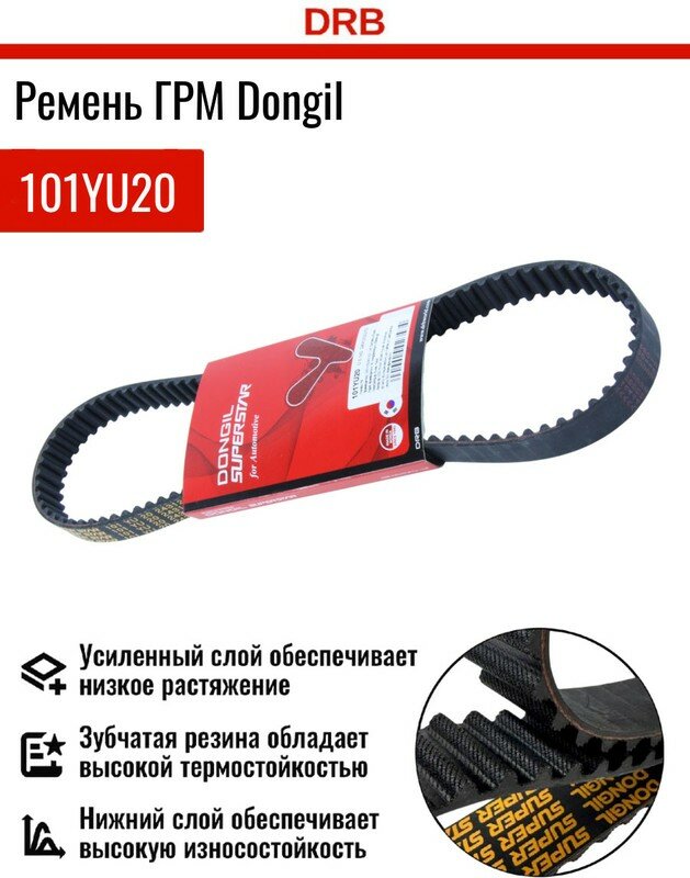 101YU20 Ремень ГРМ Хэнде, Хендай Гетц, Киа Пиканто DONGIL