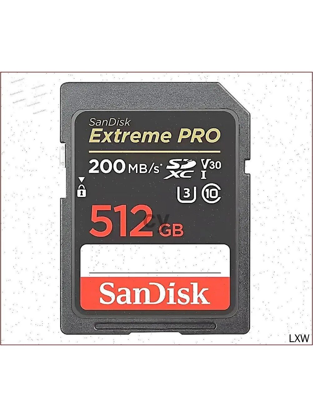 Карта памяти SDXC 512GB Extreme Pro UHS-I V30 U3 200/140 Mb/s