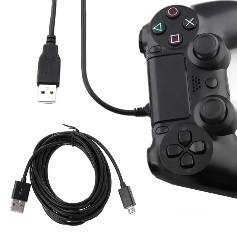 Для SONY Dualshock 4 PS4 PlayStation 4 / Slim / Pro игровой контроллер Micro USB зарядный кабель 300 см