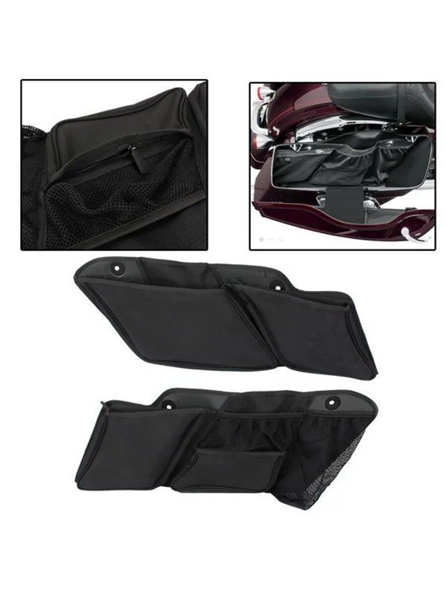 1 пара сумок для хранения, подходящих Harley Touring King Electra Road Glide