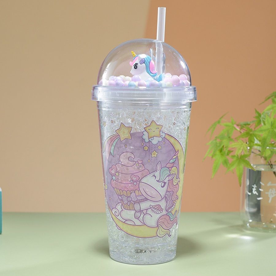 Стакан Единорог светящийся детский звезды с подсветкой праздничный