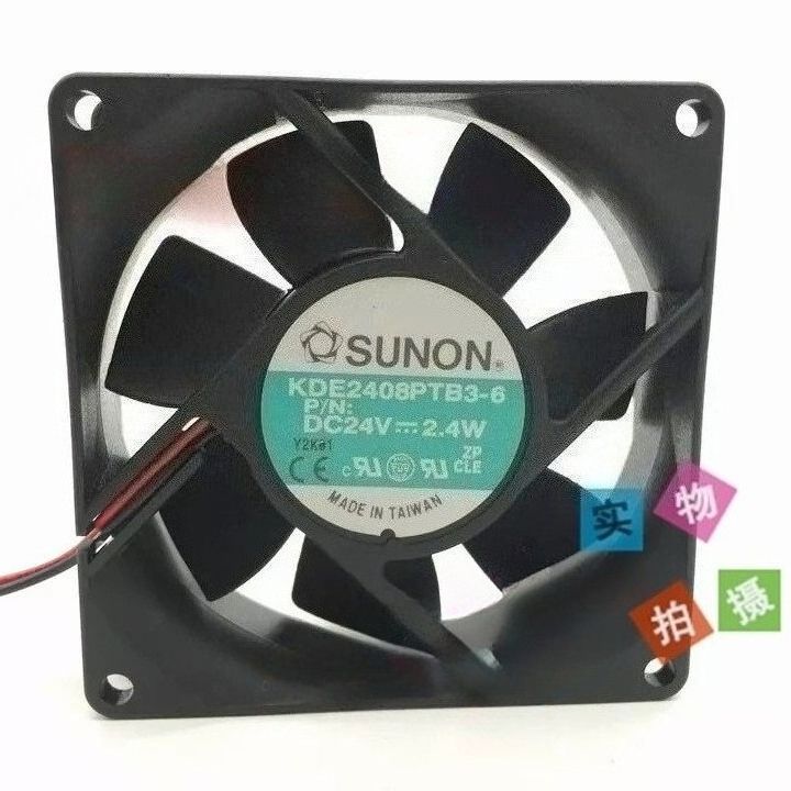 SUNON 8025 8CM KDE2408PTB3-6 24V 2.4W 2-проводной инверторный вентилятор охлаждения -