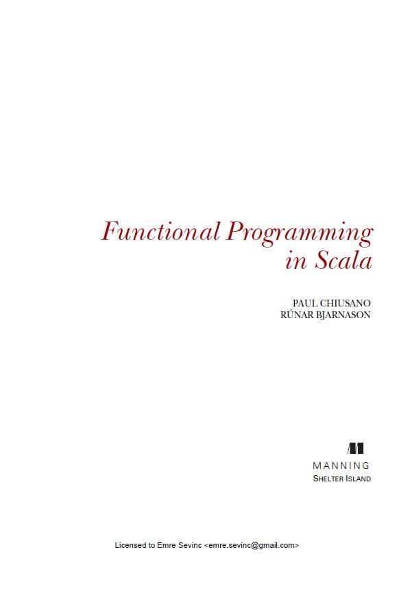 Functional Programming in Scala Paul Chiusano Programming Development Paperback Book — фото 1