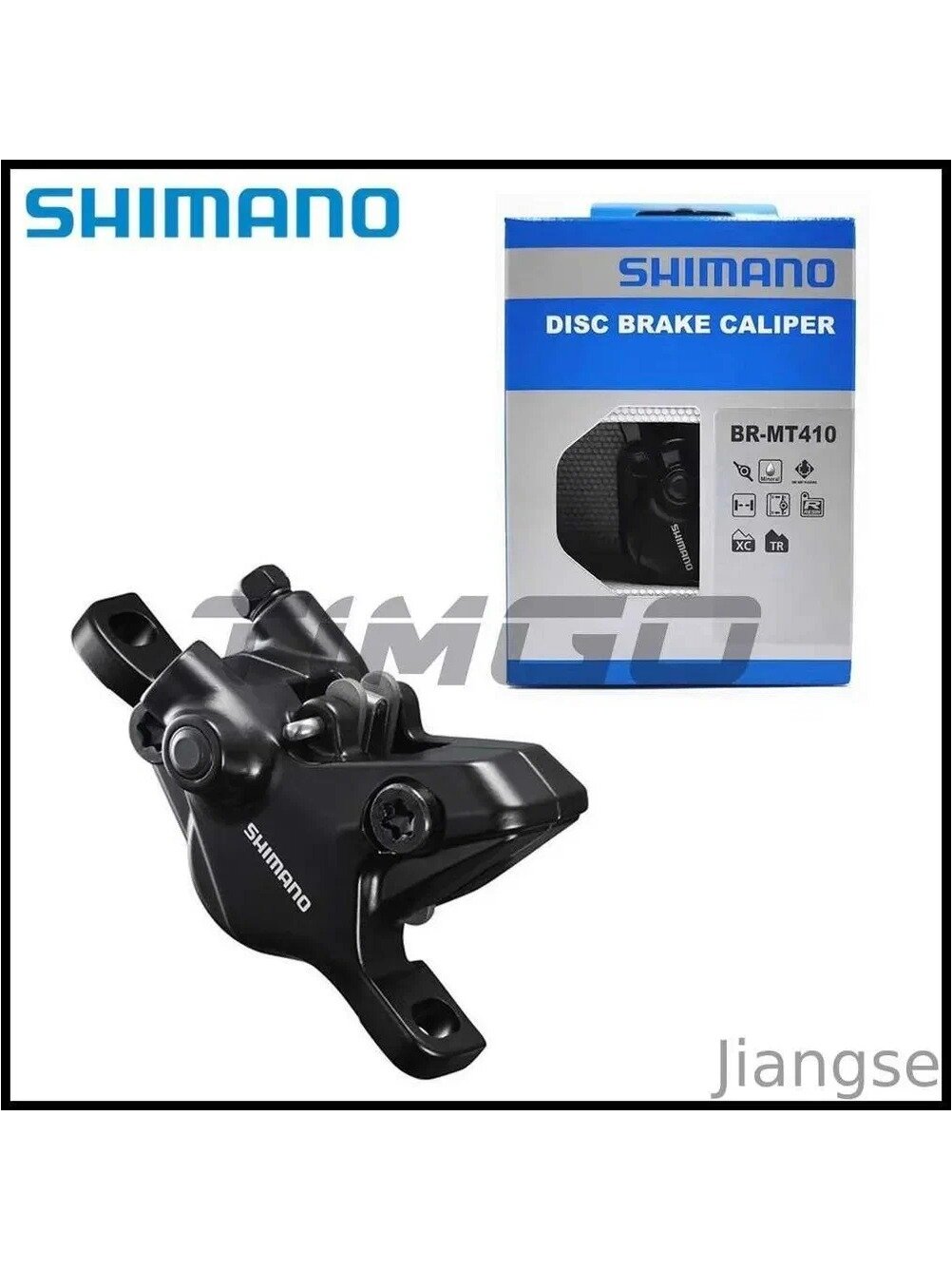 Калипер гидравлических тормозов, Shimano Deore, BR-MT410, в коробке