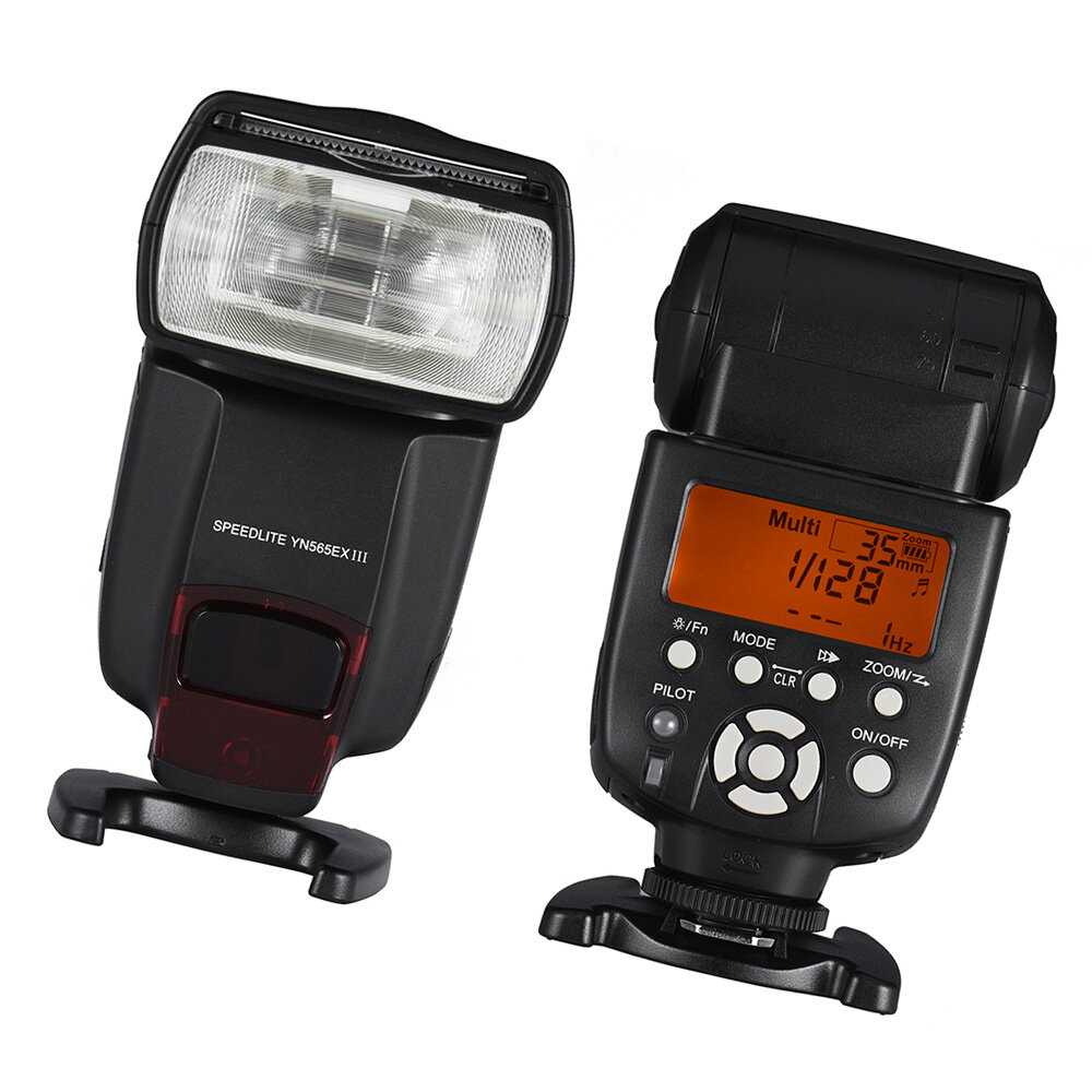 YN565EX III Вспышка с высокой скоростью перезарядки, USB обновление, совместима с Nikon и Canon