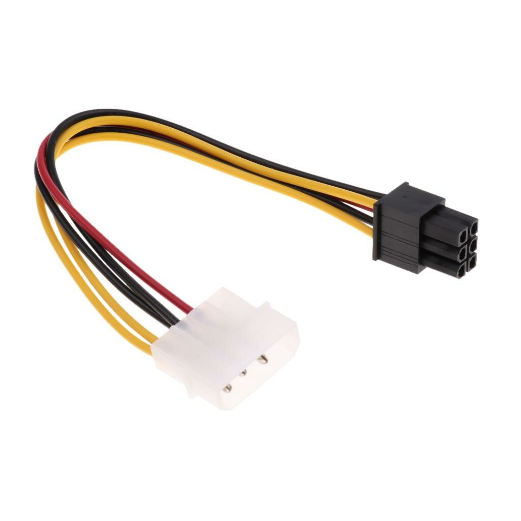 Кабель питания для видеокарты и дисплея PCI-e с 4-контактного разъема на 6-контактный разъем