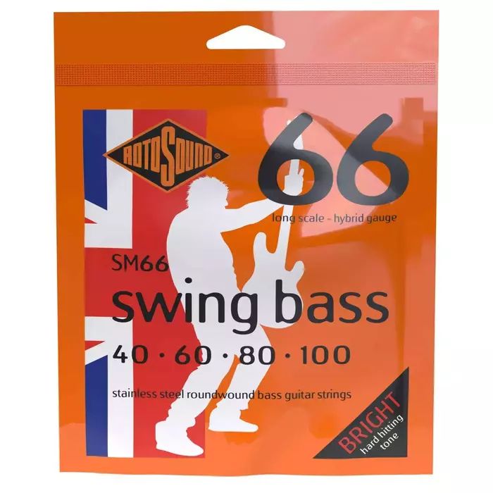 Rotosound SM66 Комплект струн для 4-струнной бас-гитары 40-100