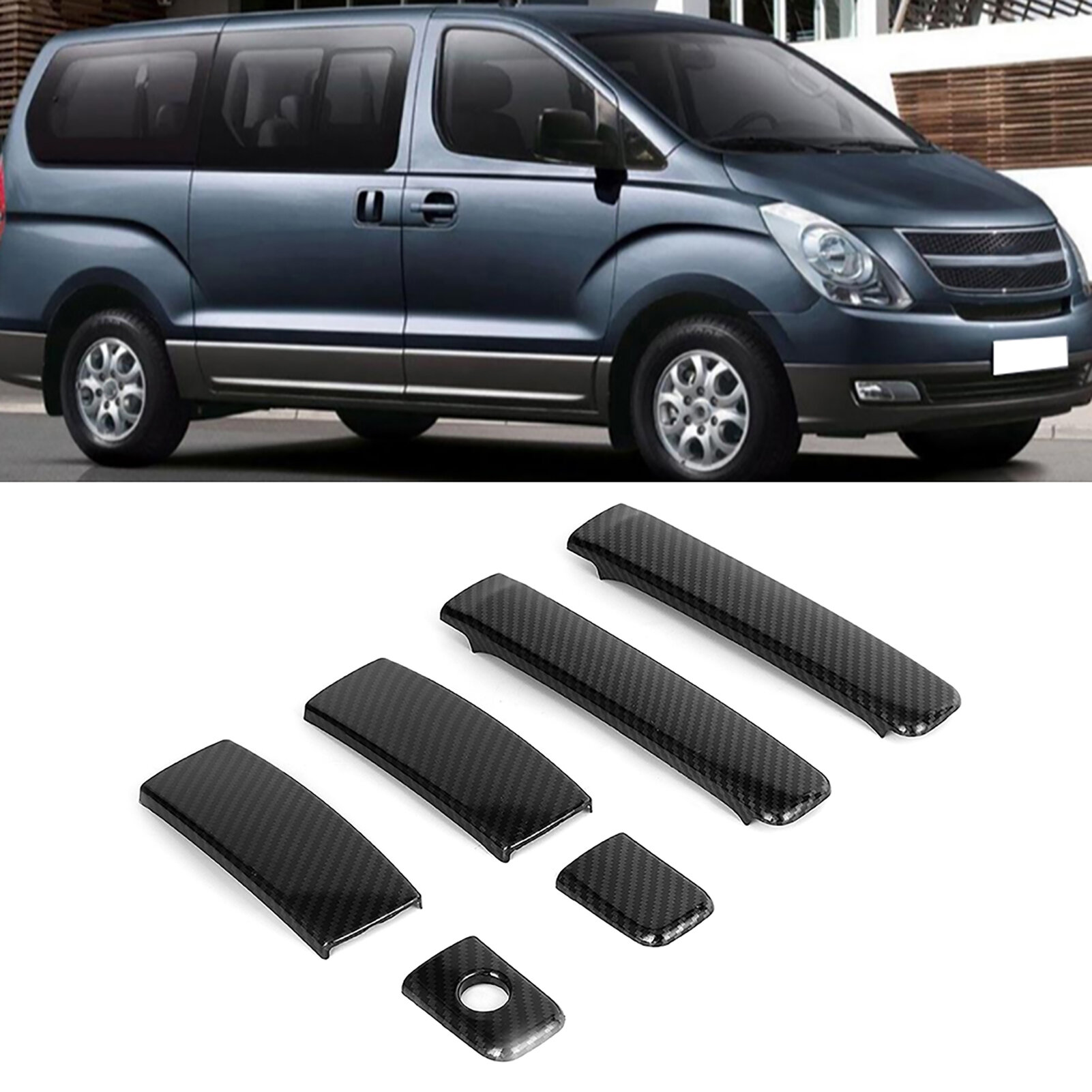 Накладка дверной ручки для Hyundai Grand Starex (H1) 2019, 6 шт, ABS, для автомобиля, легкий монтаж