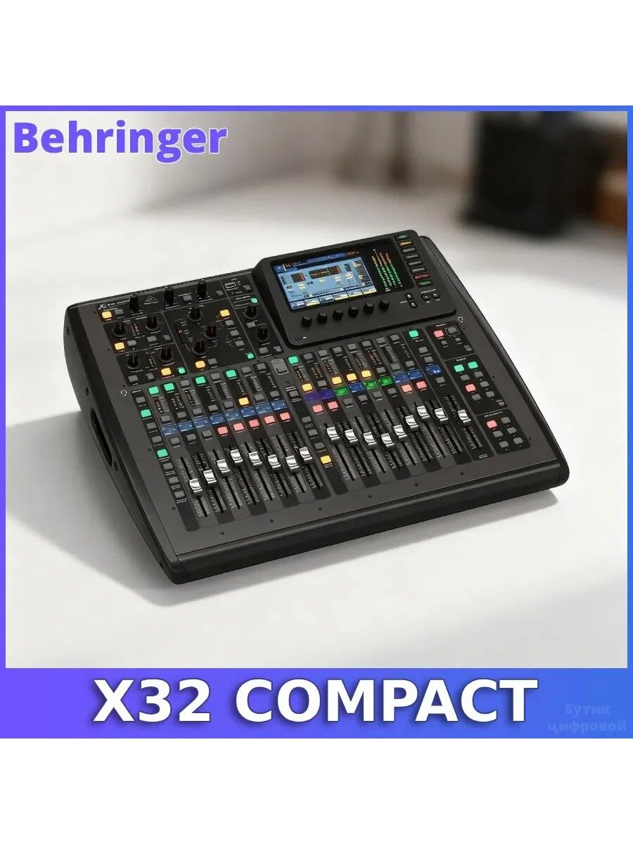 Behringer X32 Compact 16-канальный микрофонный предусилитель Midas, компактный, 40 входов, 25 шин