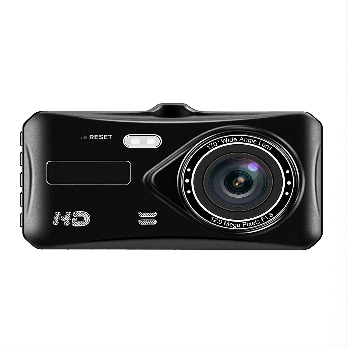 Видеорегистратор автомобильный экран 4 дюйма две камеры Full HD 1296P 170 градусов ночная съемка циклическая запись режим парковки