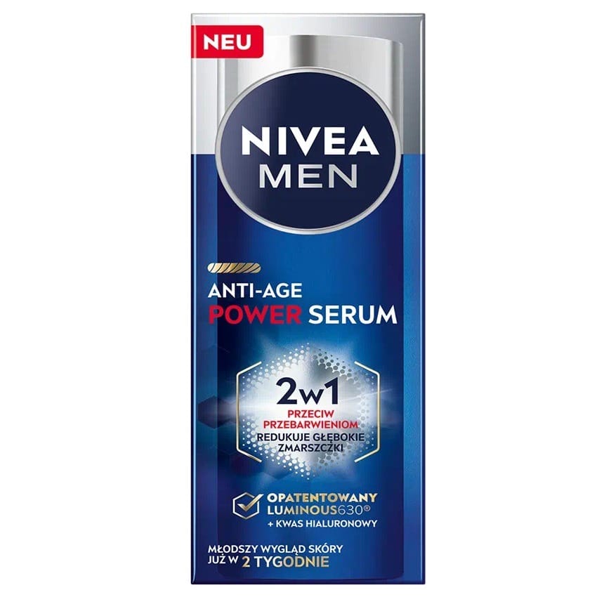 Сыворотка для ухода за кожей Nivea Men Anti-Age Power Serum 2in1, 30 мл