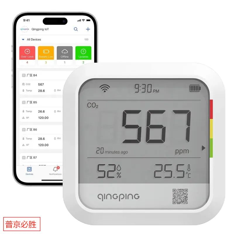 Анализатор качества воздуха Qingping Air Monitor CGP22C версия Wi-Fi, Белый