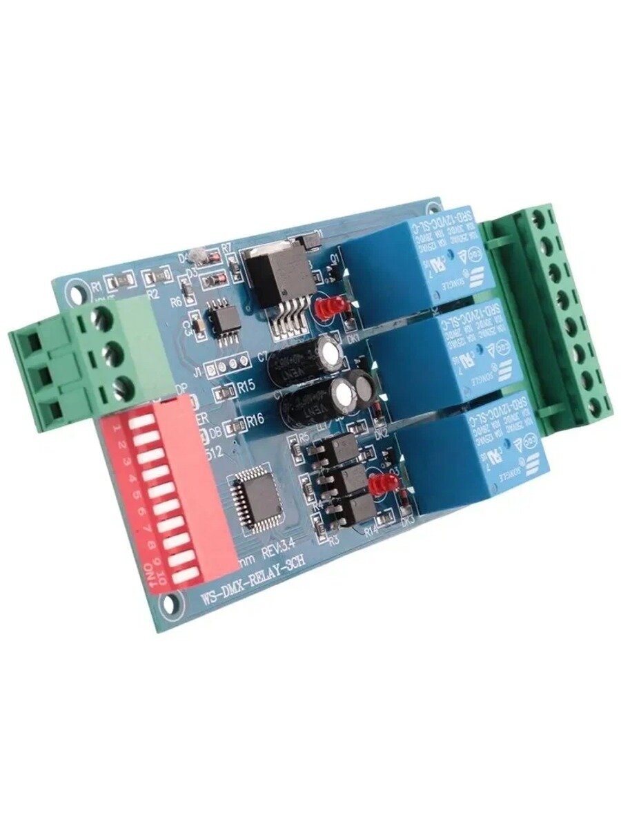 (I H P J) 3CH 512 RELAY OUTPUT, плата контроллера LED Dmx512, декодер DMX512, контроллер переключателя реле