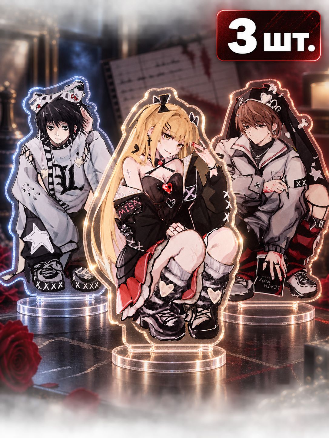 Тетрадь смерти Акриловая стойка/ Death Note Acrylic Stand