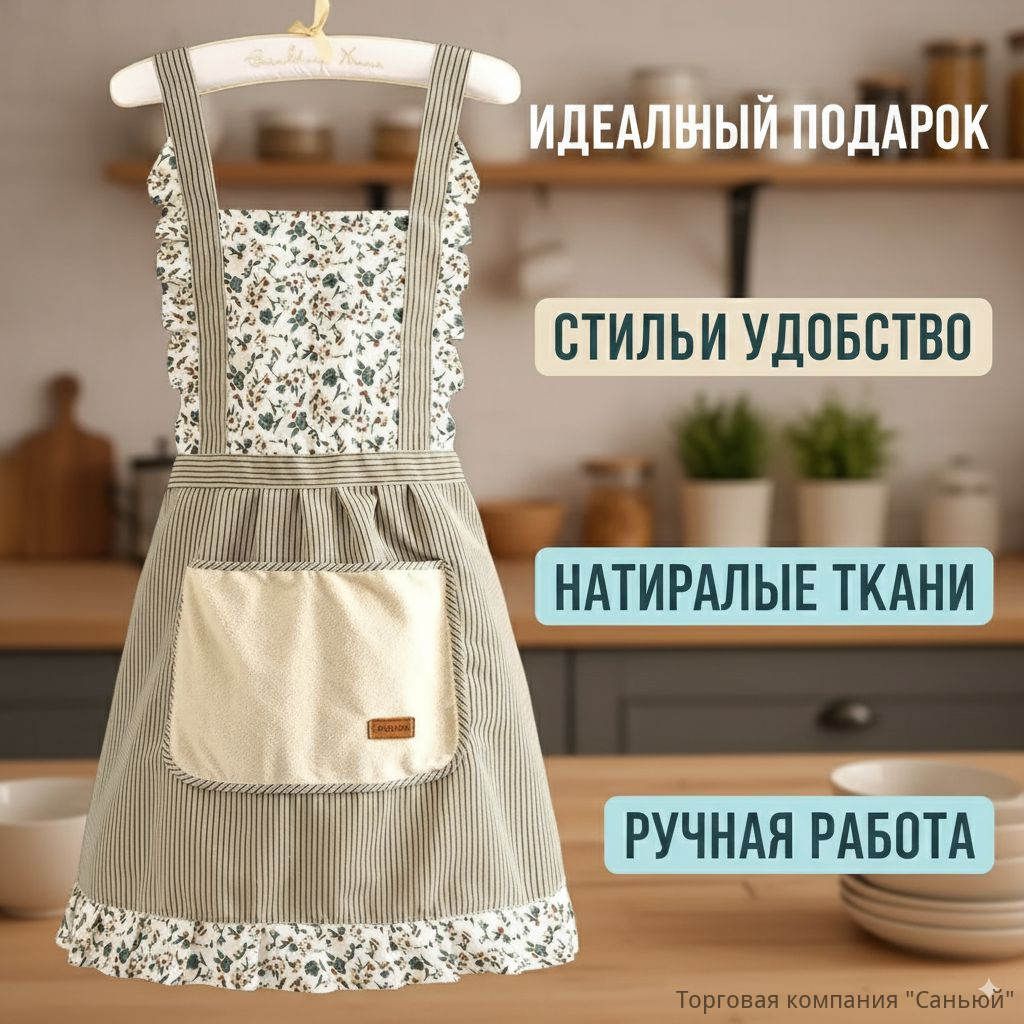 Фартук кухонный 1шт, Как показано на рисунке, Артикул: 5590140413