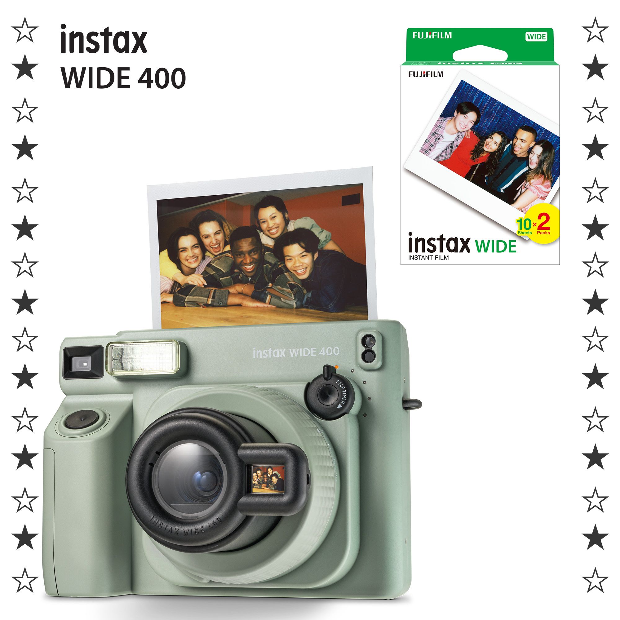 Компактный фотоаппарат instax wide 400 + 20 Картридж