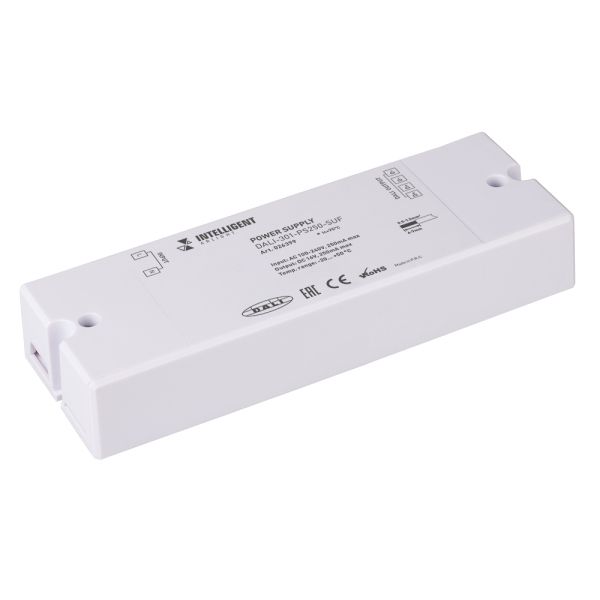 INTELLIGENT ARLIGHT Блок питания шины DALI-301-PS250-SUF (230V, 250mA) (IARL, Пластик) 026399