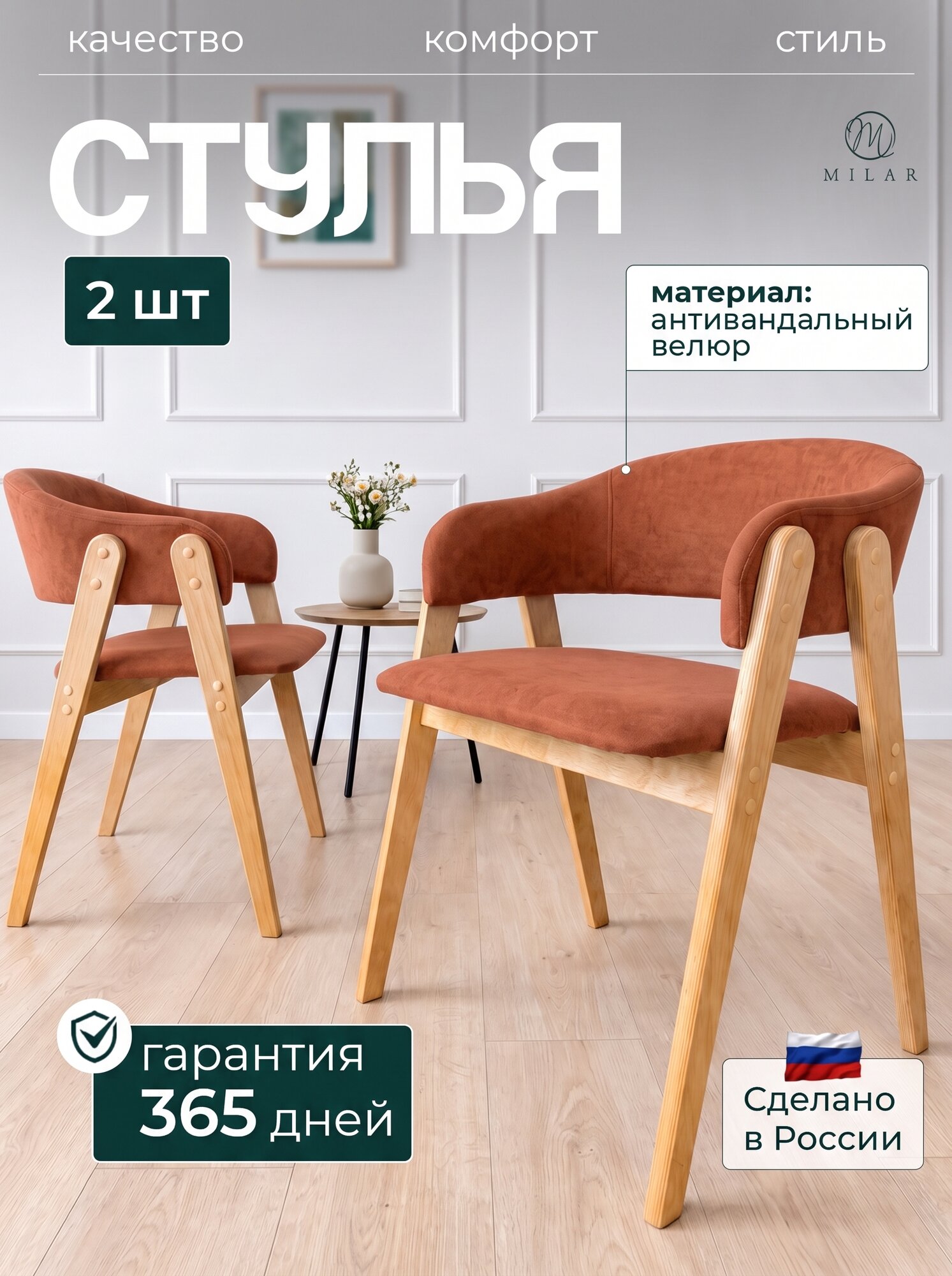 Стулья со спинкой 2 шт