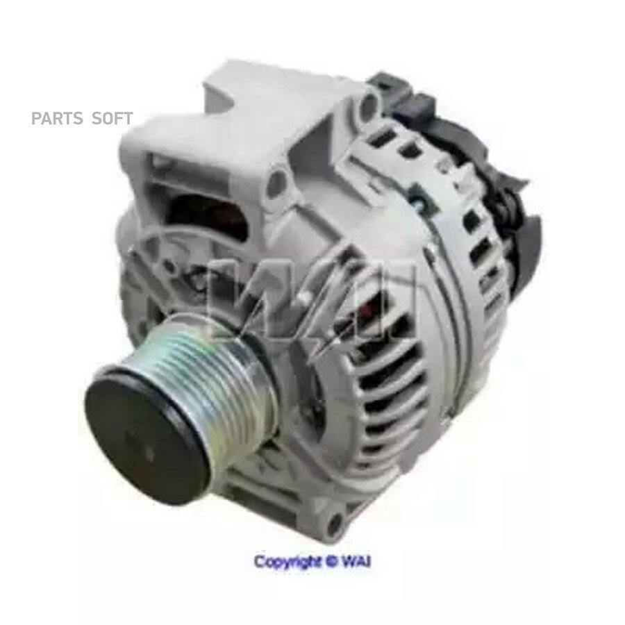Генератор (новый) Mercedes-Benz C-Class (W203) C180/C200 02-> C-Class T-Model/Coupe (W203/CL203) C1 от официального дистрибьютора, WAI, артикул 13954N