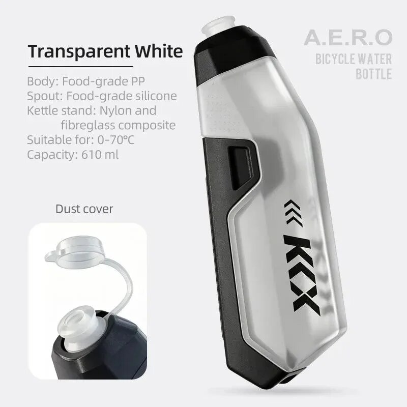 YTYIN бутылка для воды 610 мл спортивная TRANSPARENT WHITE