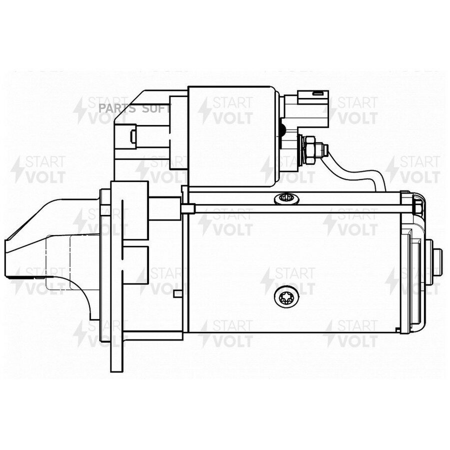 Стартер CHEVROLET CAPTIVA C140 10 ) OPEL ANTARA 10 ) 2 2D 1 8кВт от официального дистрибьютора, STARTVOLT, артикул LST0595