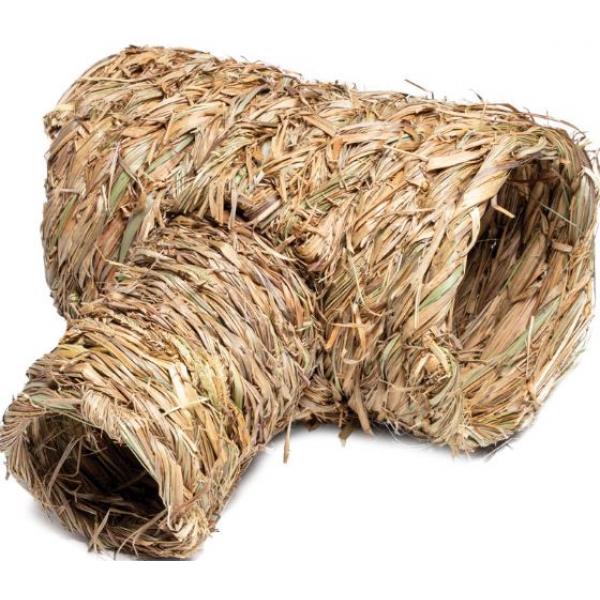 Triol Домик NATURAL для мелких животных из луговых трав "Труба", 29*25*16см