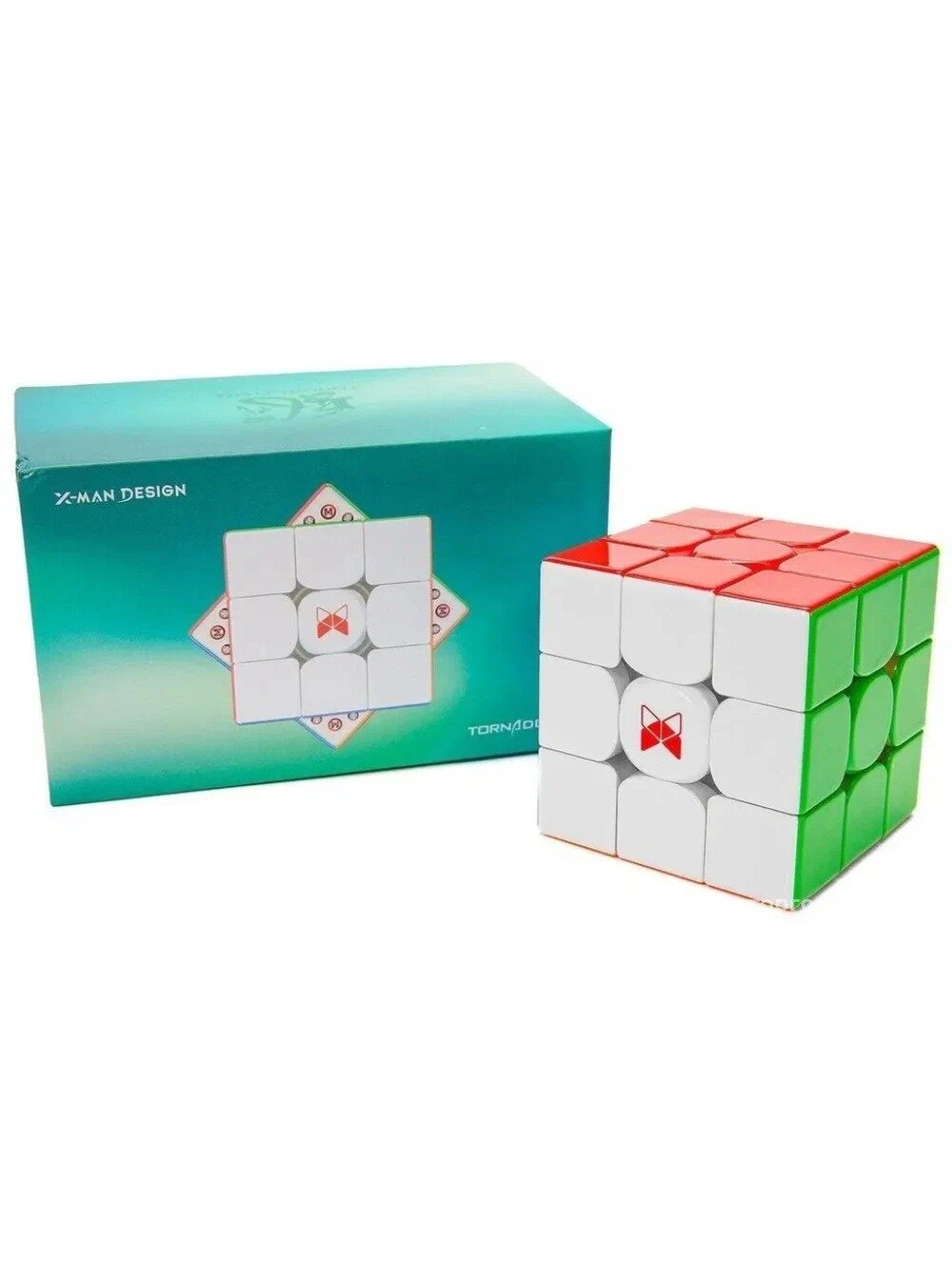 Эксклюзивный магнитный пазл 3x3 XMan Tornado V4 M Pioneer от QiYi MoFangGe с UV покрытием