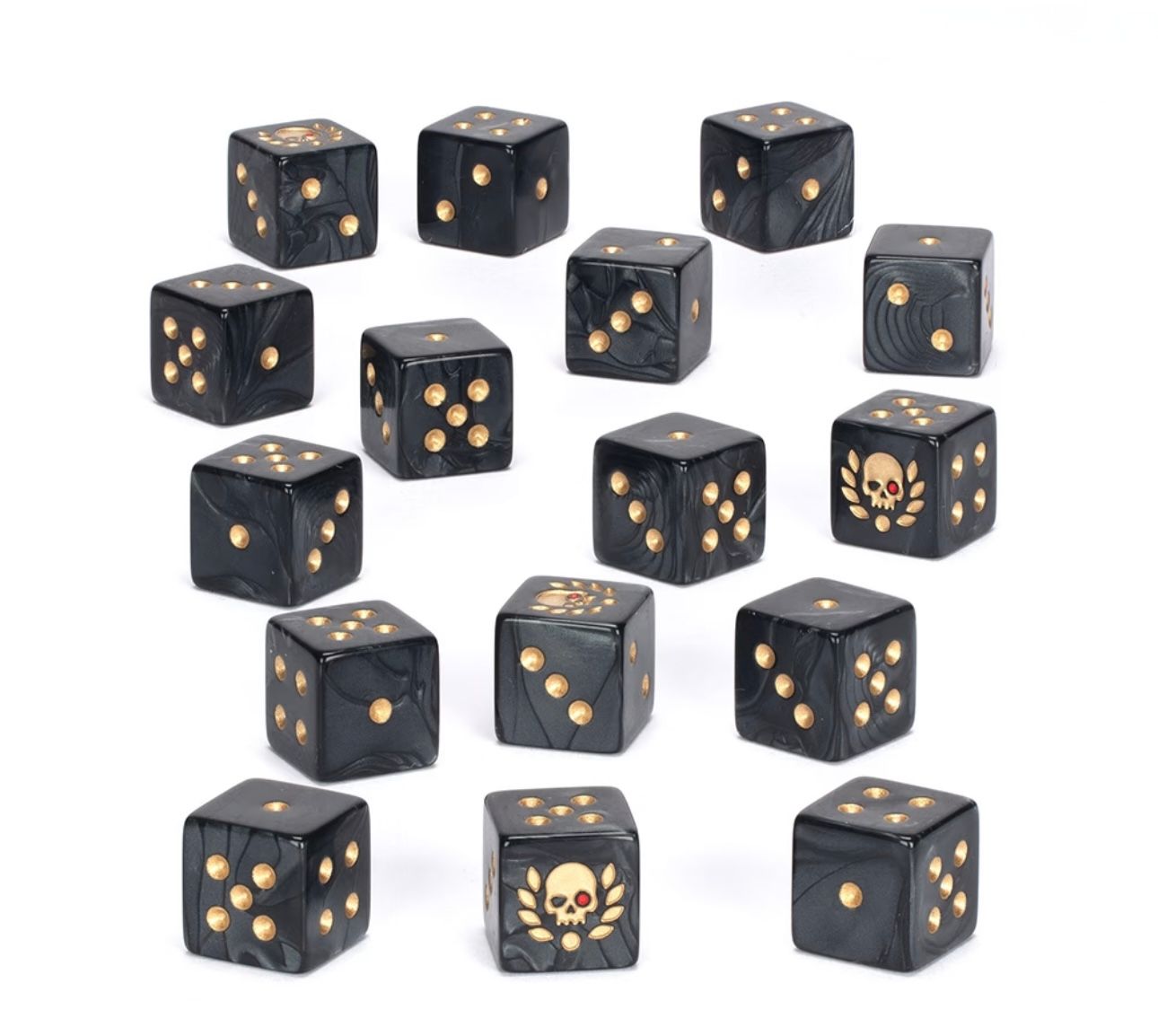 Набор из 10 игровых кубиков16mm диаметром, игральная кость, Warhammer 40K COMMISSAR YARRICK dice, Warhammer dice