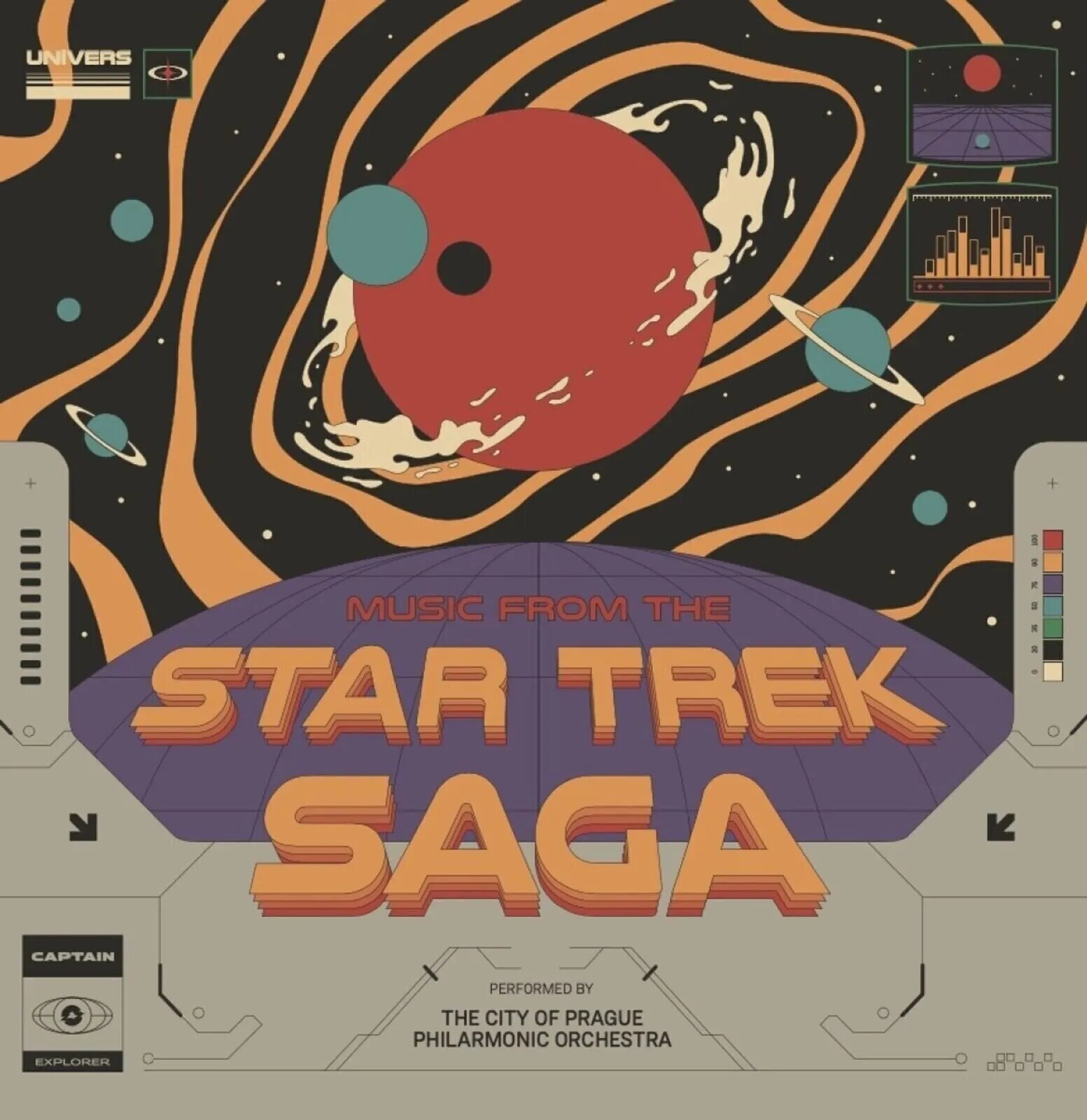 Виниловая пластинка The City Of Prague Philharmonic Orchestra, - Music From The Star Trek Saga (Blue Vinyl LP)