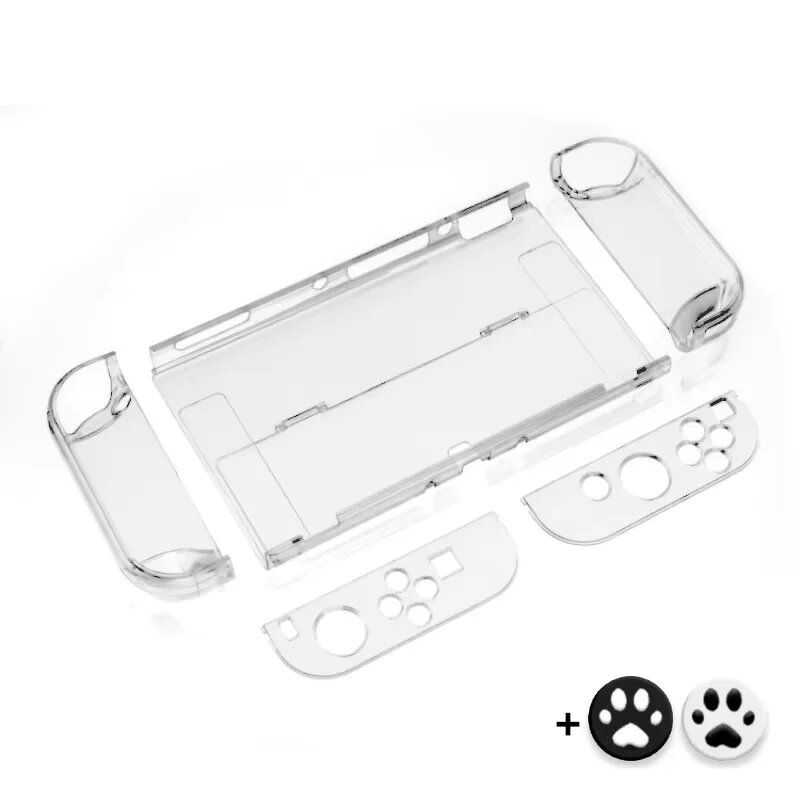 Чехол DATA FROG Crystal для Nintendo Switch OLED Shell and Cap2