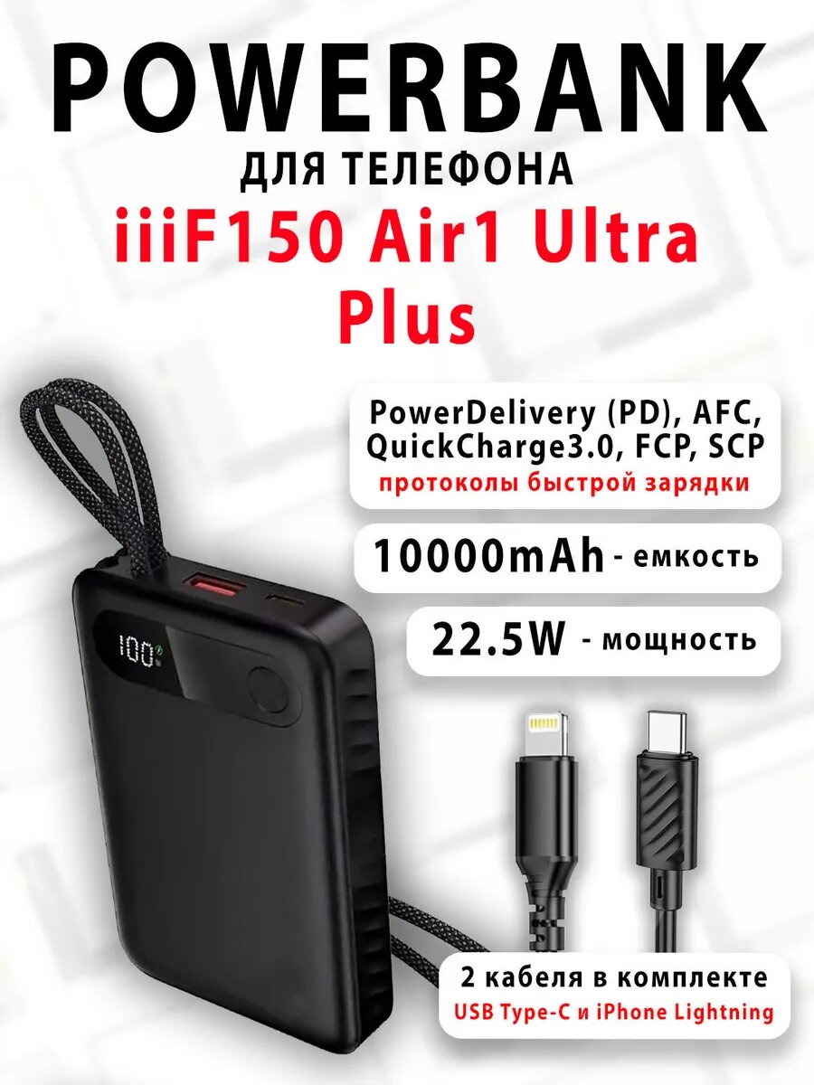 Повербанк для телефона iiiF150 Air1 Ultra Plus