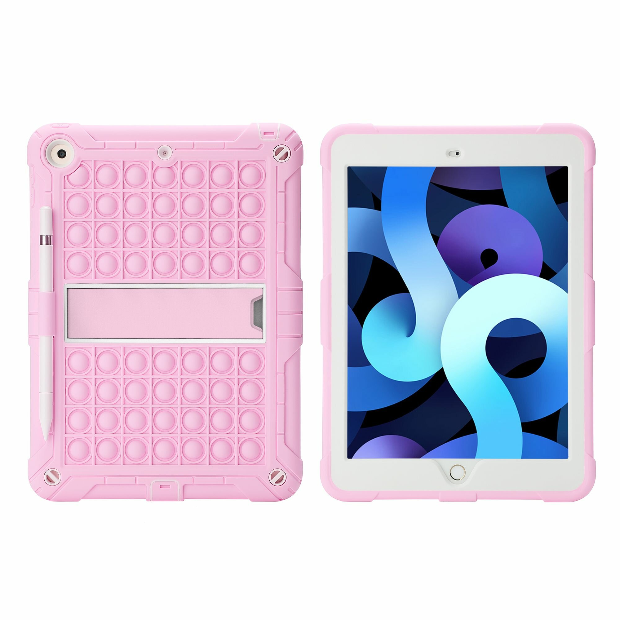 Чехол для iPad Air 2 / iPad 5-6 (2017-2018) 9.7" Антистресс pop-it розовый