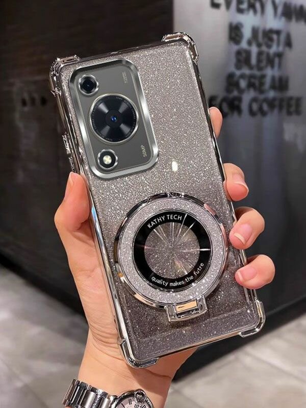 Чехол противоударный на Huawei Nova Y63/Хуавей Нова Y63 / блестки чехол на NovaY63 Нова Y63