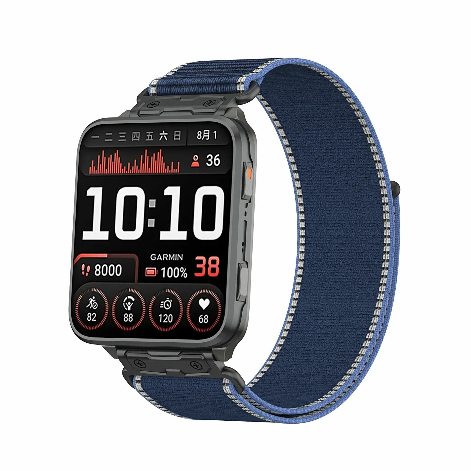 Неопреновый ремешок 24 мм для часов Garmin Venu X1, спортивный ремешок Trail Loop, дышащий браслет для Garmin Venu X1 24 мм для бега для фитнеса треккинговый