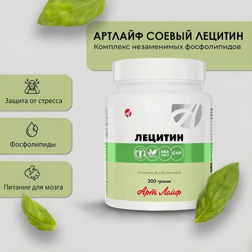 Изображение товара Артлайф Лецитин, 300 гр - Укрепление нервной системы, улучшение памяти и внимания
