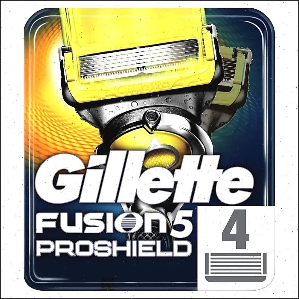 Сменные кассеты для бритья Gillette Fusion Proshield, 4 шт, Единиц в одном товаре 4