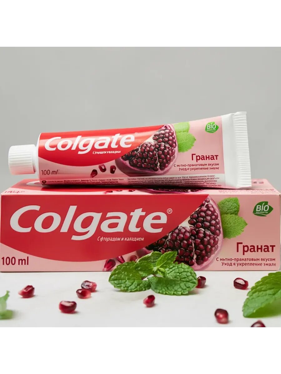 Зубная паста Colgate Уход и укрепление эмали Гранат, 100 мл