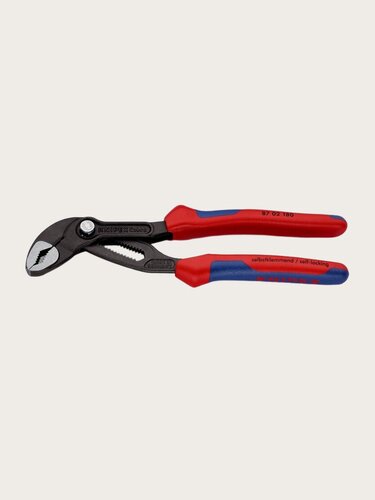 Изображение товара Клещи переставные Knipex KN-8702180SB COBRA®, 42 мм (1 1/2"), 180 мм, двухкомпонентные рукоятки