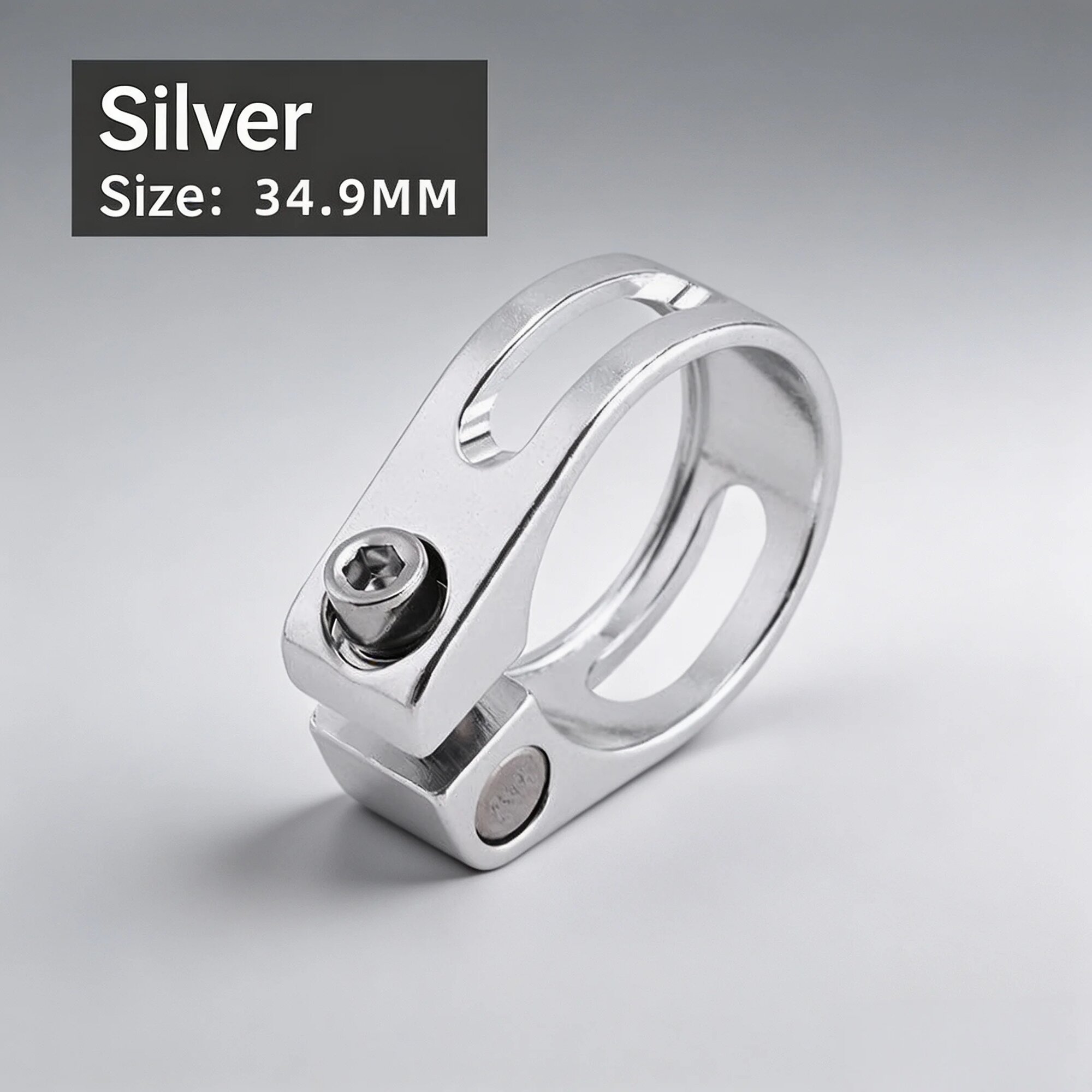 Зажим для подседельного штыря YUUISD 28.6-34.9 мм silver-34.9mm