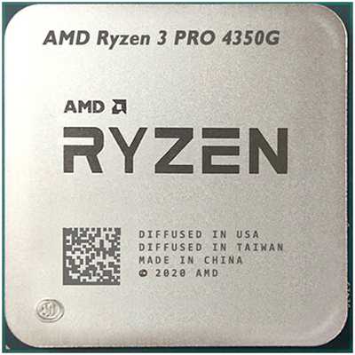 Процессор AMD AM4 Ryzen 3 Pro 4350G 100-000000148 APU Renoir, 4C/8T, 3.8/4GHz, 4MB, 65W, Radeon Graphics OEM