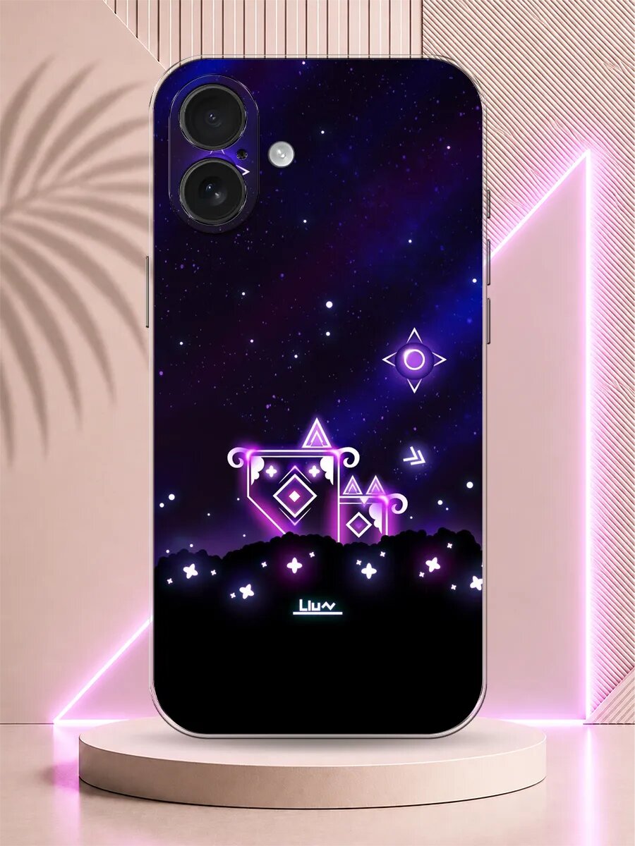 Чехол на iPhone 16 Plus Geometry Dash