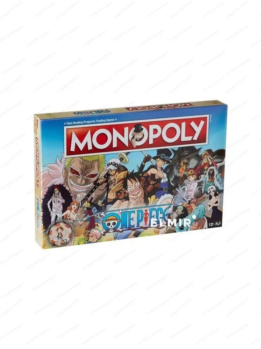 Игра настольная Winning Moves One Piece Monopoly (36948), Вид настольной игры В подарок, Стратегическая, Экономическая