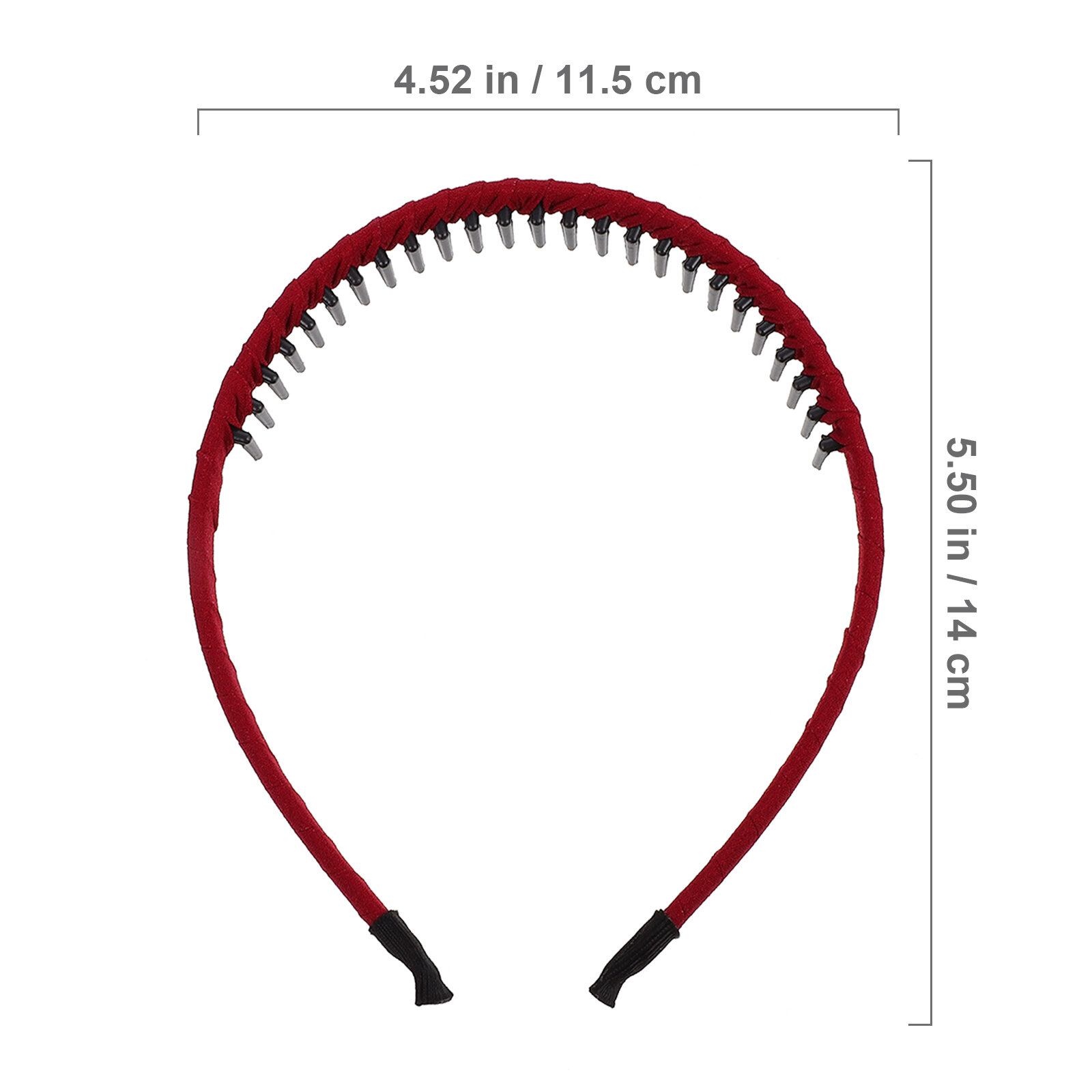 8 Пcs Комбинированный Узор Нескользящий Ободок Для Волос 14X11.5X2Cm