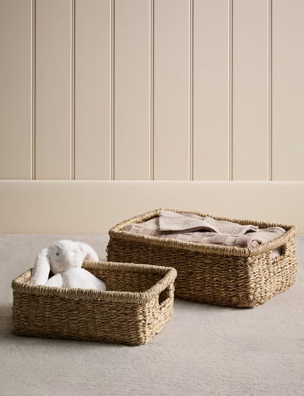 Marks and Spencer Набор из 2 прямоугольных корзин Set of 2 Seagrass Rectangular Baskets