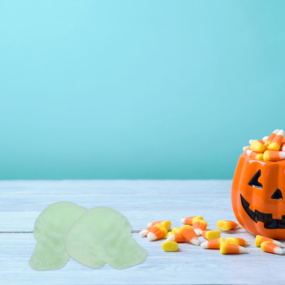 20 Штук Флуоресцентный Череп Игрушка Освещение Halloween Тематические Партийные Аксессуары Зеленый 4 90X4 50X4 40Cm