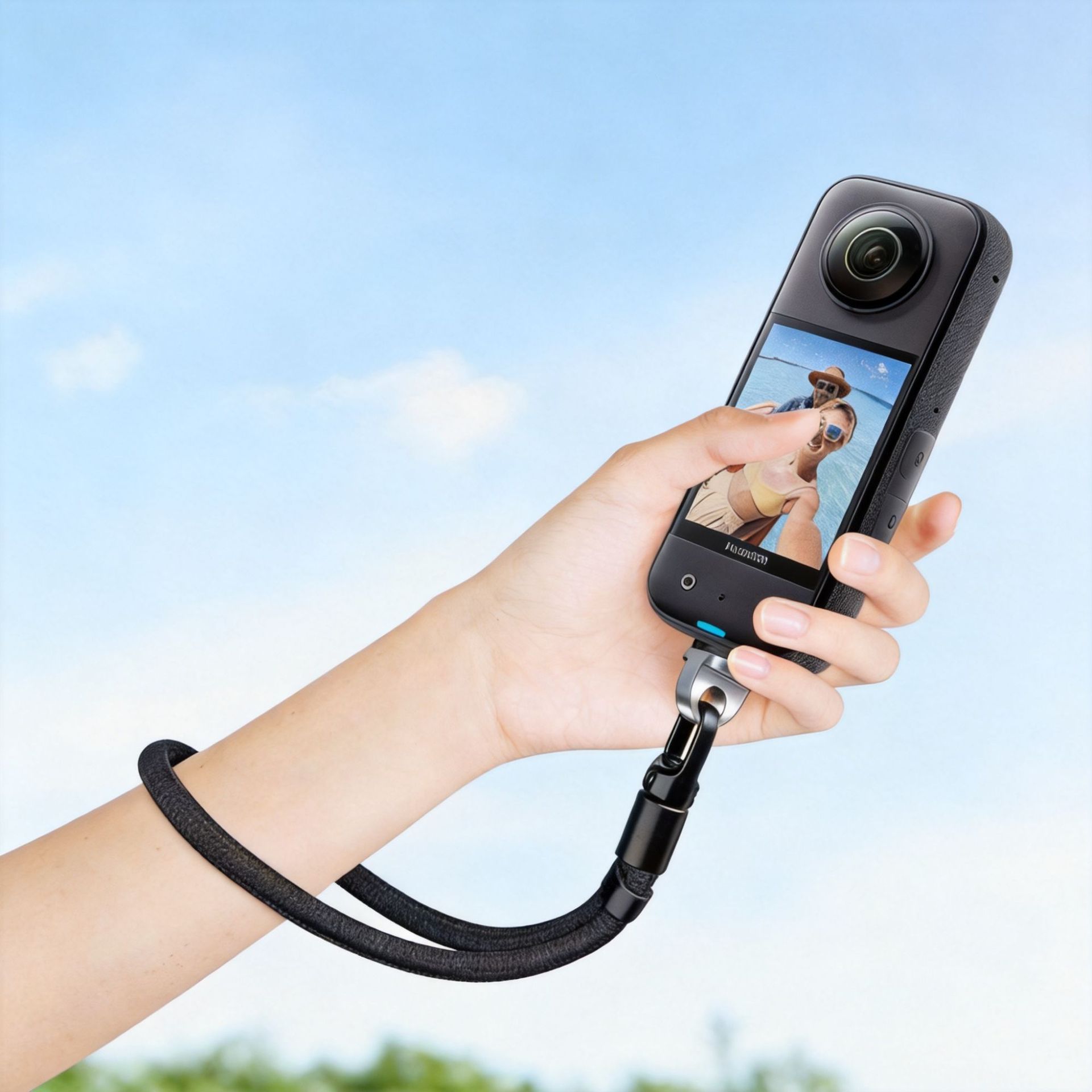 Запястный ремешок для DJI Pocket 3, ремешок на шею с винтом, черный аксессуар